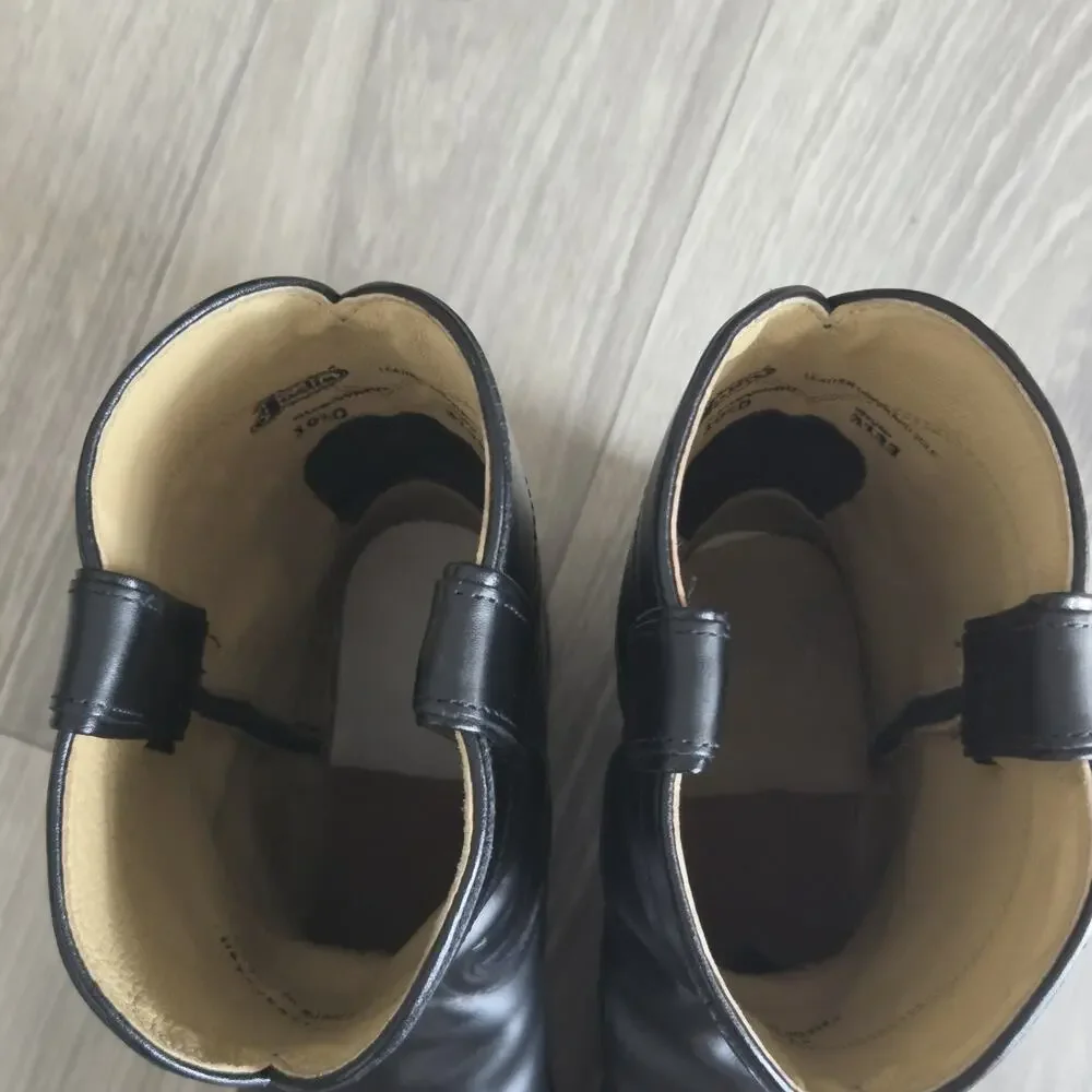 Justin Boots Men’s US 10.5 D Black Patent Leather Western Cowboy Boots